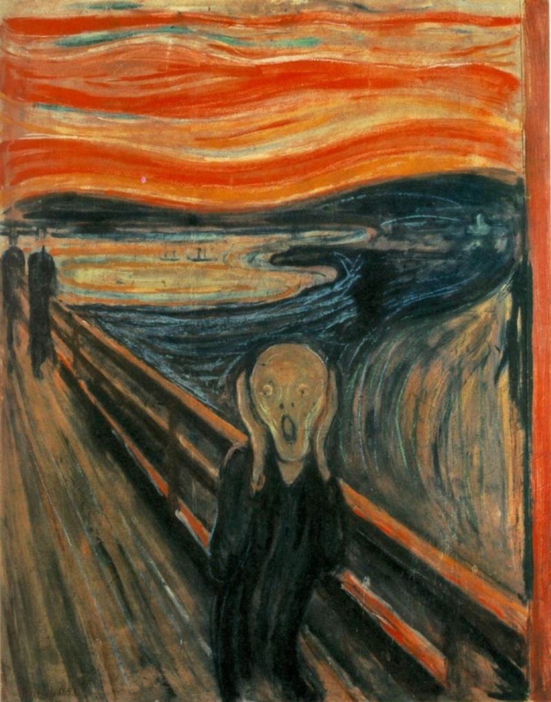 Piece of art by Edvard Munch